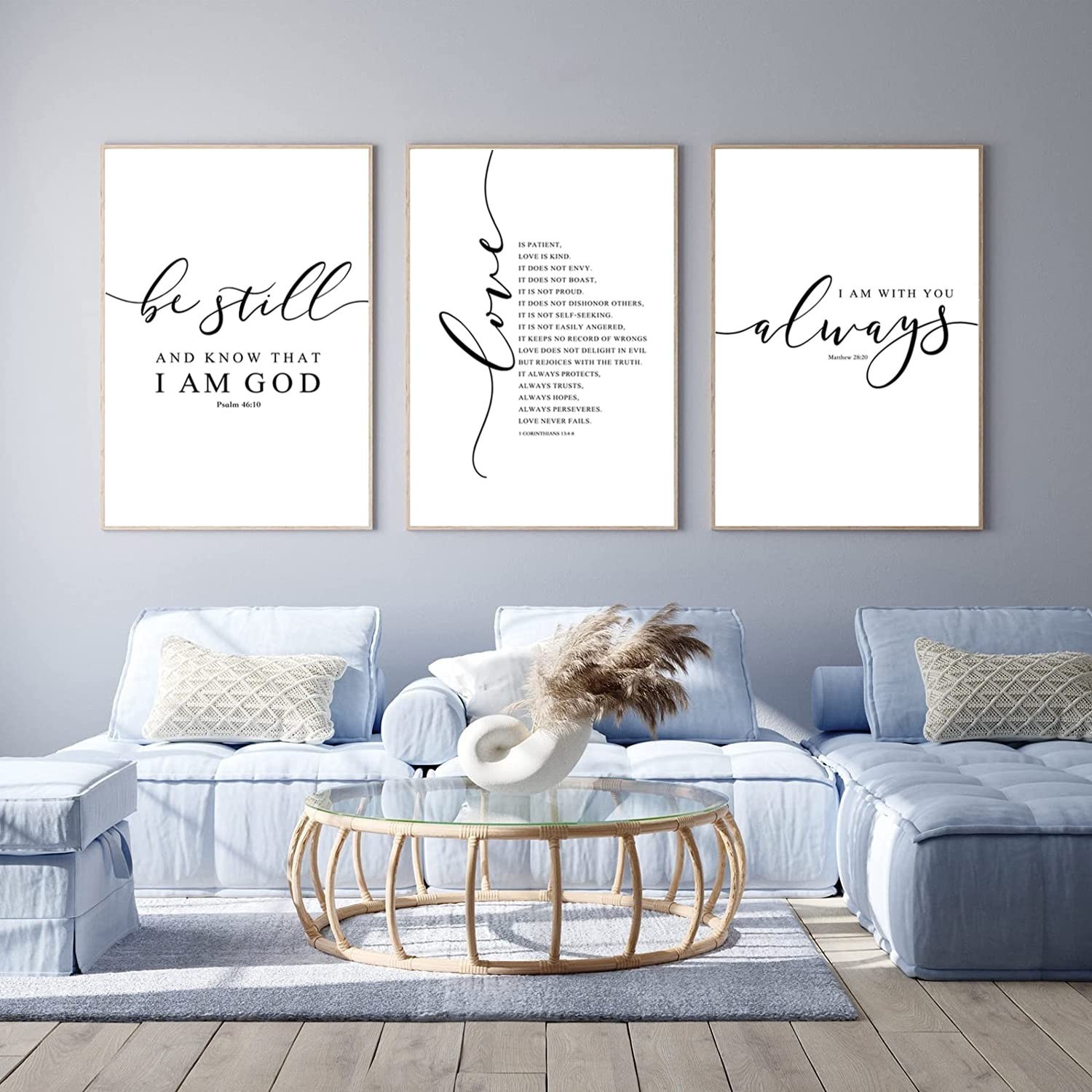 Bible Verse Wall Art Decor Scripture Canvas Wall Art Christian Pictures Inspi…