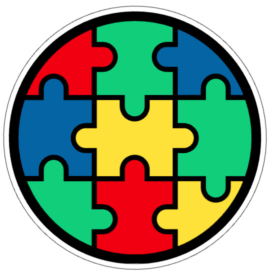 Autism Awareness Puzzle Waterproof Vinyl Sticker Multiple Sizes