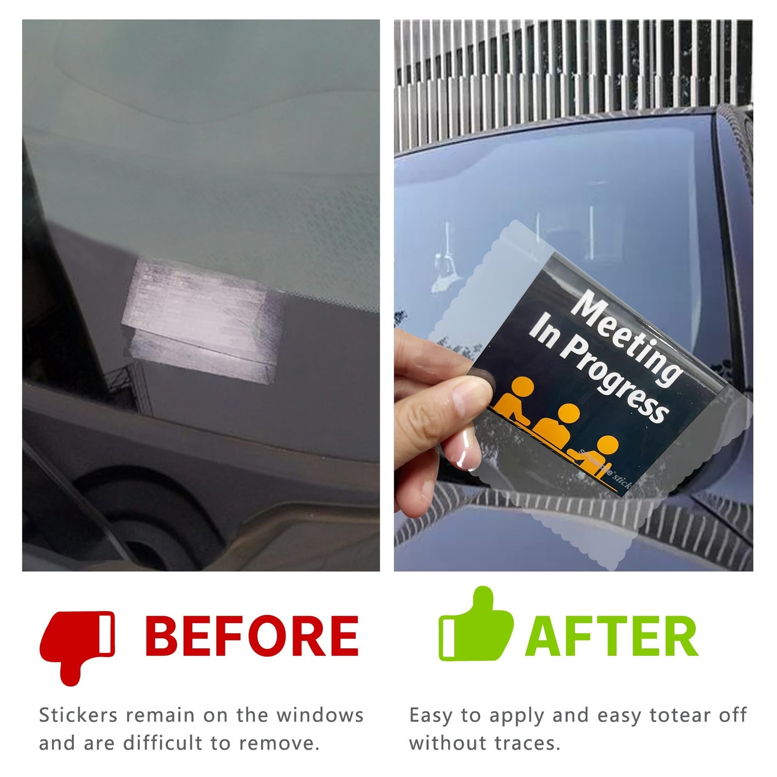 Easy Sticker Application! 5"x7" Windshield Applicator 5 Pack Static Cling New