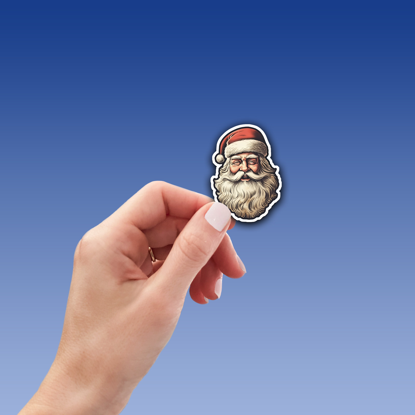 Santa Claus Vinyl Sticker – Bring the Magic of Christmas Anywhere