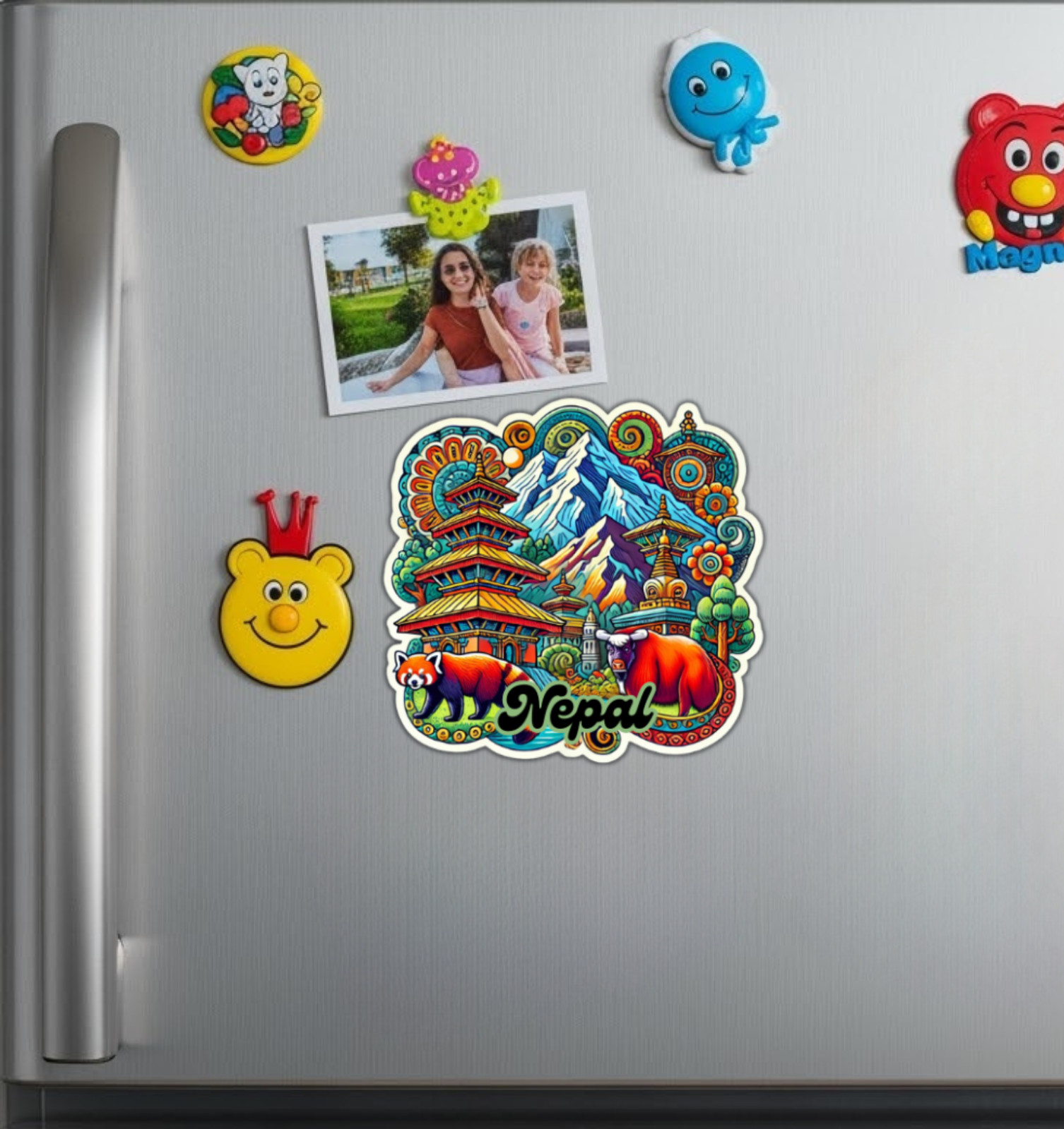 Nepal Fridge Magnet or Laptop Sticker