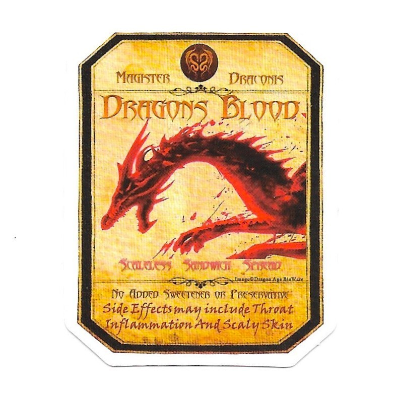 Dragons Blood Potion Sticker Vinyl Die Cut Scrapbook Journal Decal Fantasy