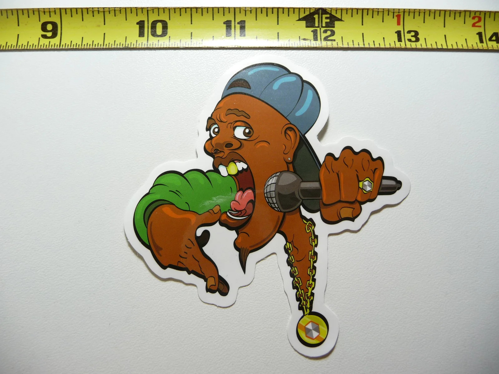 SINGER RHYMING SMALL STICKER DECAL HIP HOP RAP MUSIC STYLE STREET FUNNY