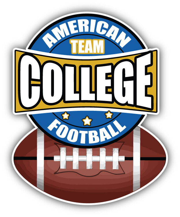 American Football College Sport Car Bumper Sticker Decal