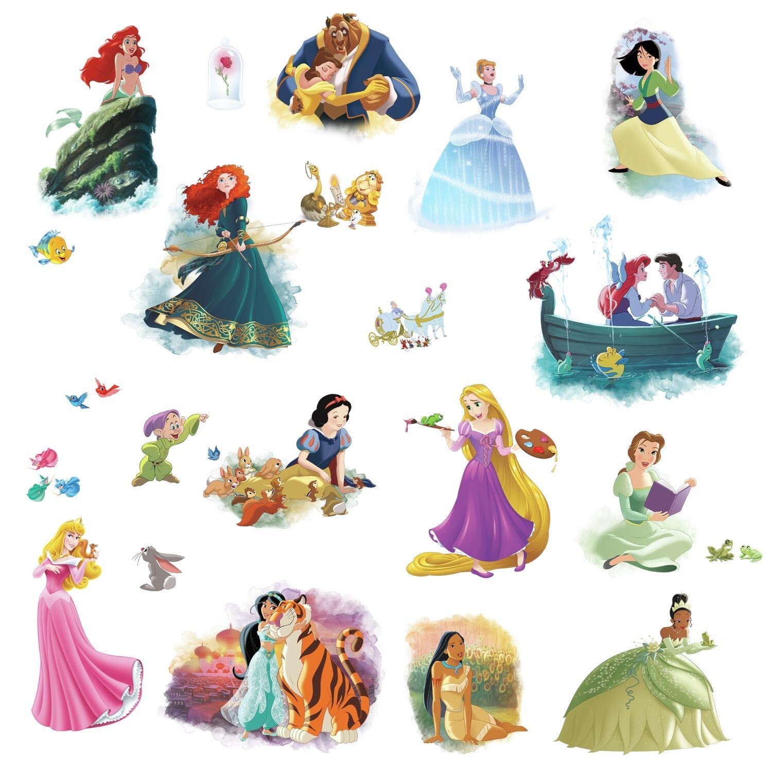 RoomMates RMK3278SCS Disney Princess Dream Big Peel and Stick Wall Decals