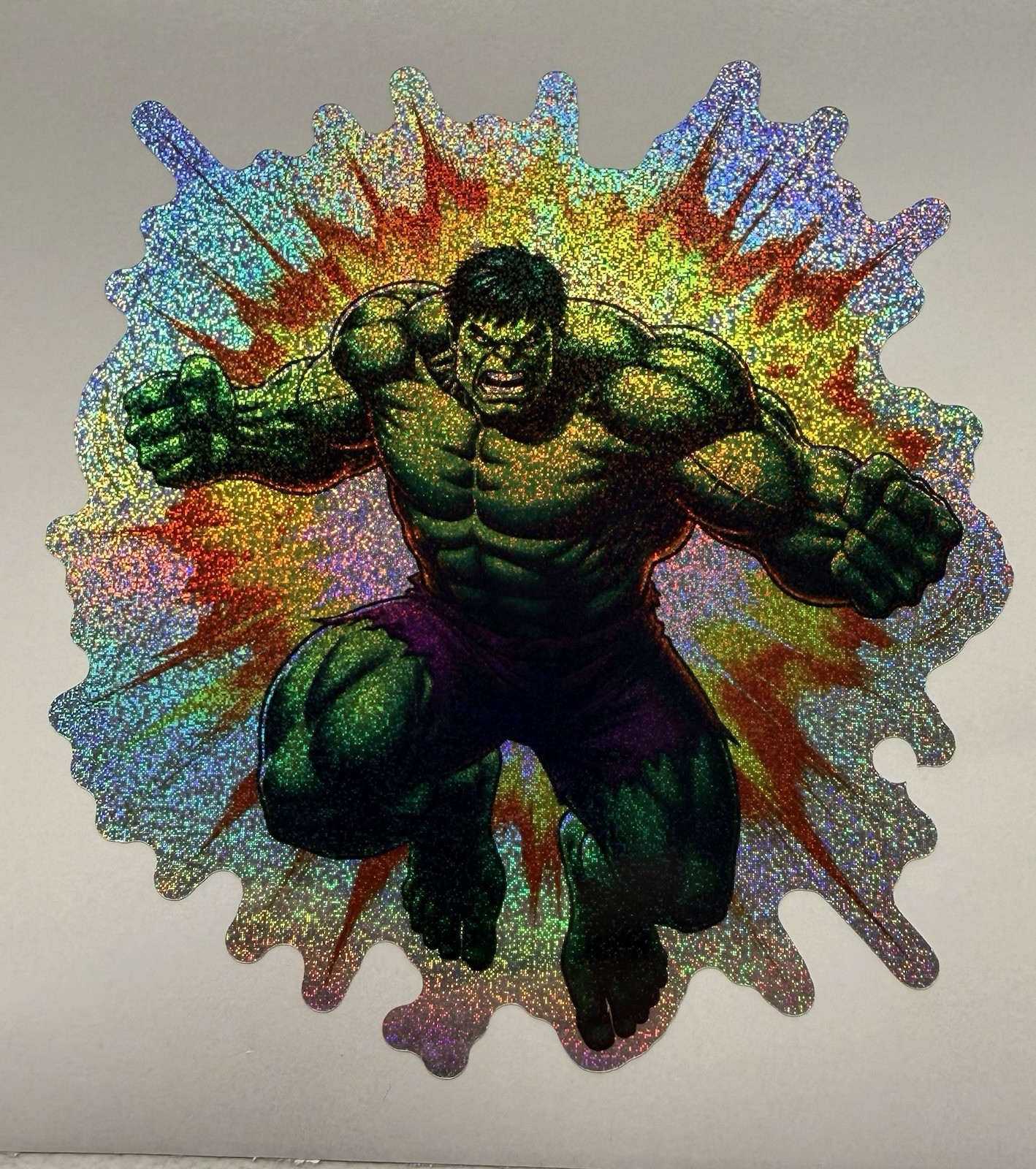 Incredible Hulk Holographic Tiny Sparkle Vinyl Decal