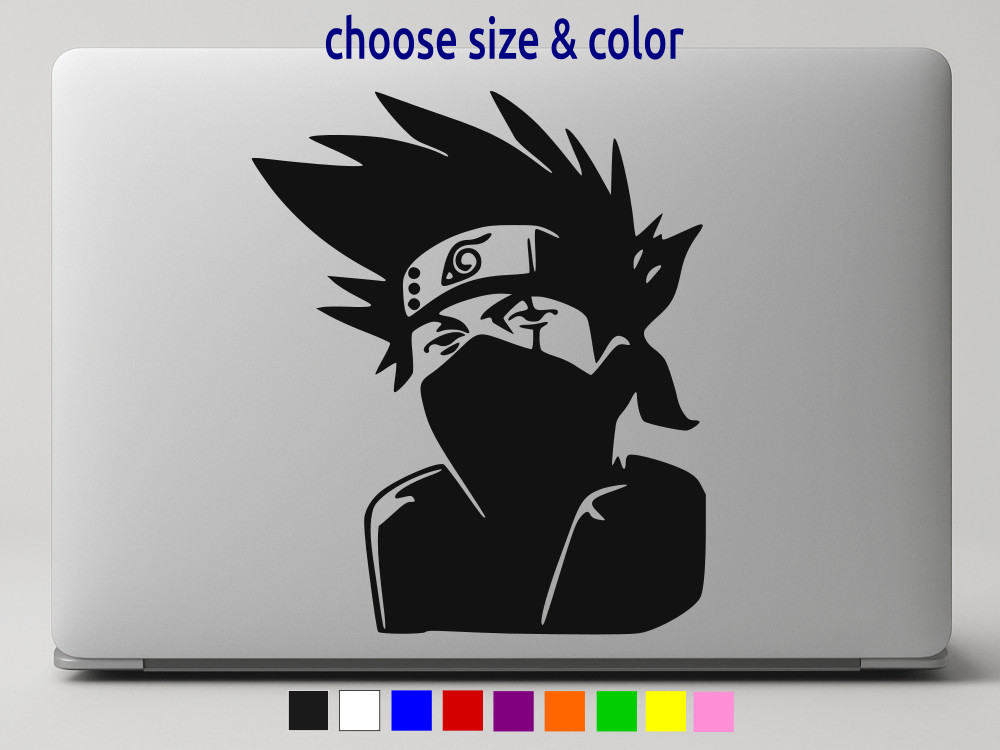 Naruto Kakashi Hatake Vinyl Laptop Decal Car Window Sticker CHOOSE SIZE COLOR