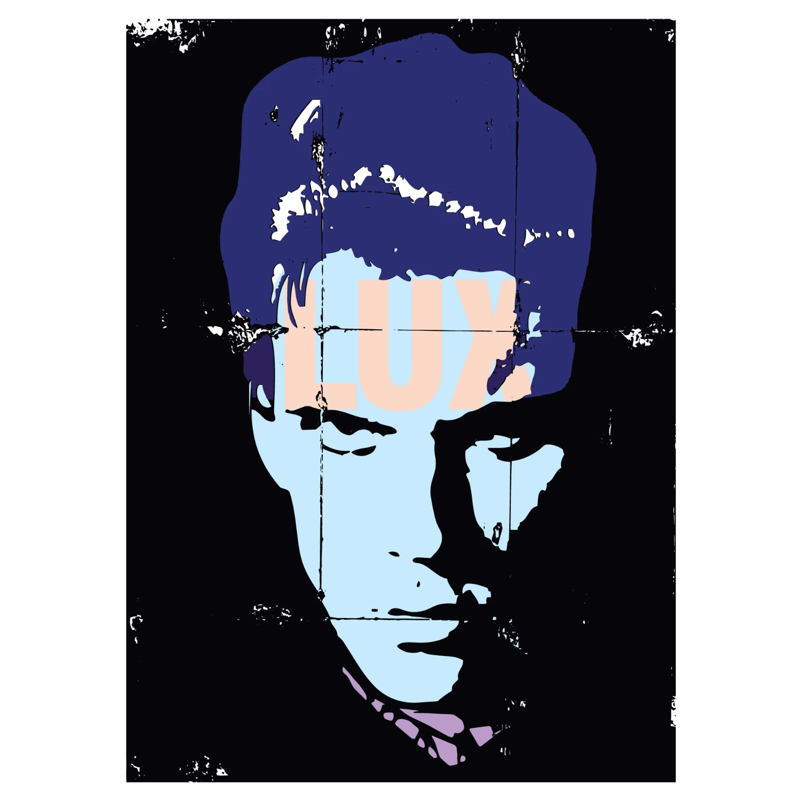 Lux Interior Sticker : The Cramps, Punk Rockabilly Pop Art 2.5in x 3.75in