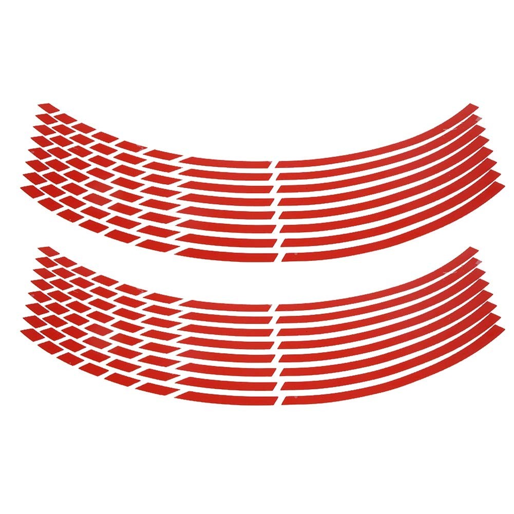 aqxreight Reflective Wheel Rim Stripe Decal, 16pcs Bike Motorcycle 16-18inch …