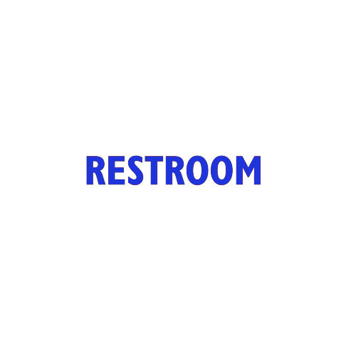 Restroom Toilet Entrance Sign Sticker for Bathroom Toilet Washroom WC Door Wall
