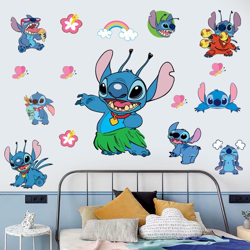 STITCH Kids Nursery Wall Stickers Bedroom Decal Art Vinyl Decals 20 Styles