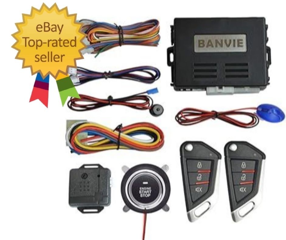 Car Keyless Entry Security Alarm System with Remote Engine Start and Push to …