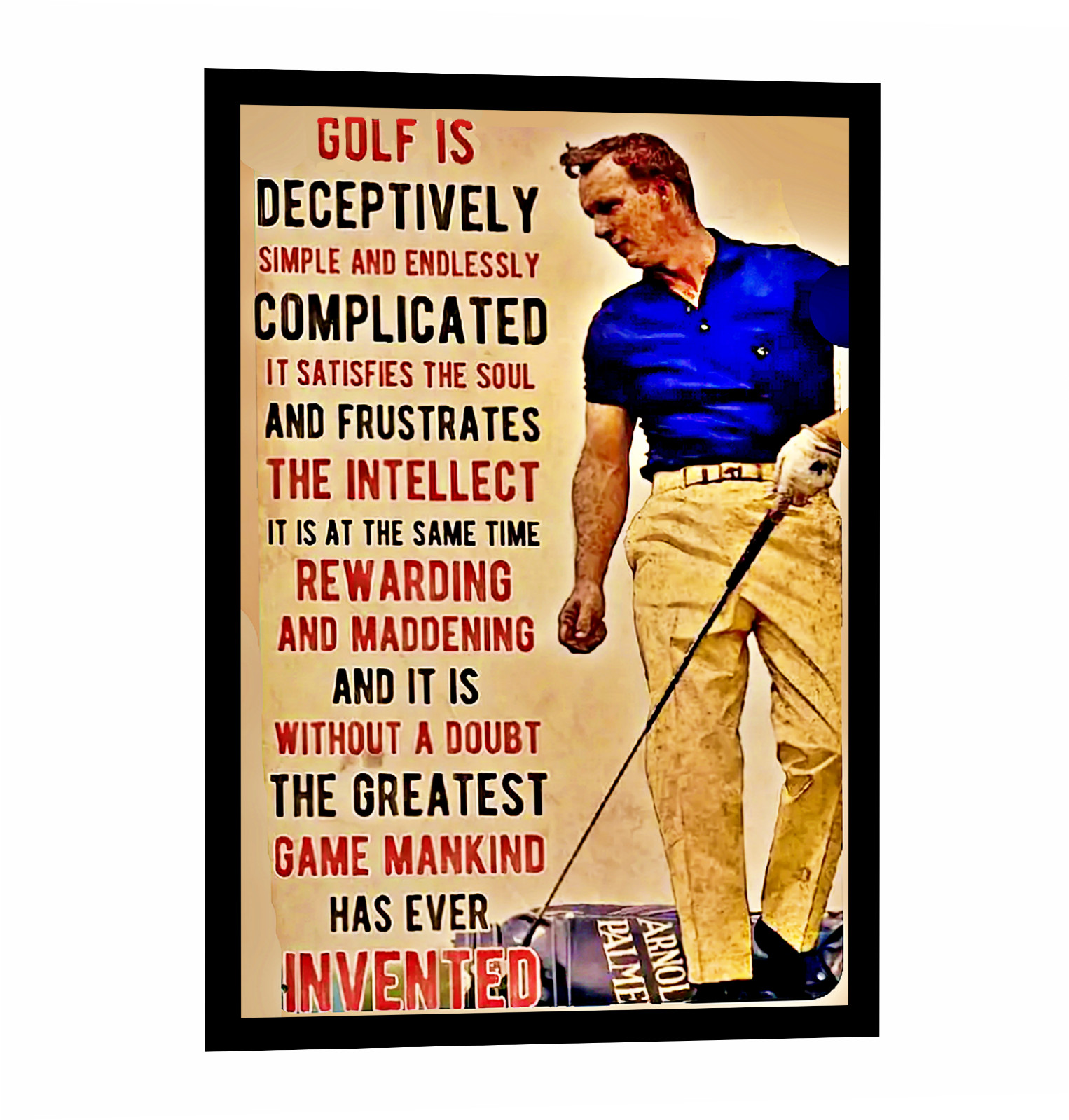 Funny Golf Father Vinyl Sign Sticker Decal Car Cup Laptop Window Wall 4 Sizes