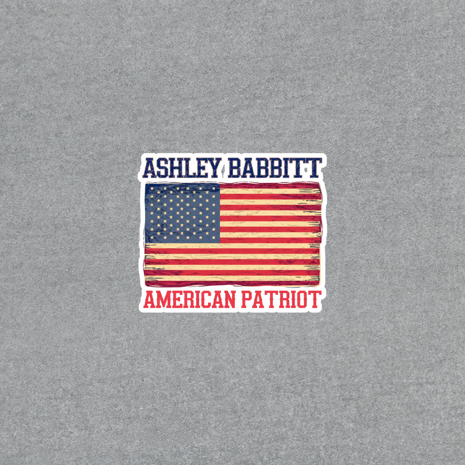 Vintage Distressed American Flag Patriotic Personalized Name T-Shirt #4028