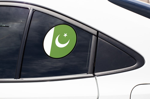 Pakistan Flag Circle Sticker Decal
