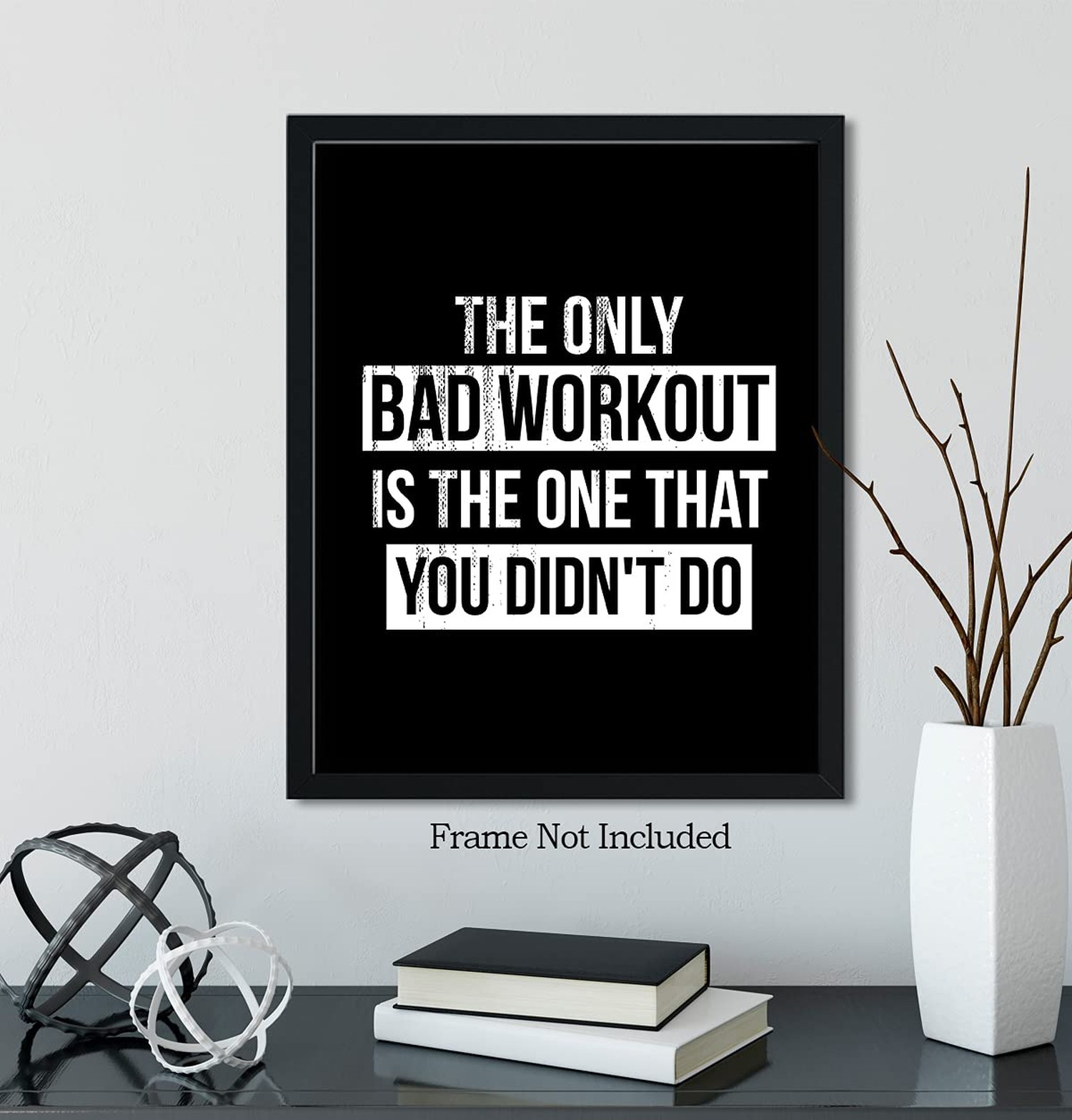 Govivo Motivational Wall Art, 11×14 Unframed Print, Gym Wall Decor, Motivatio…