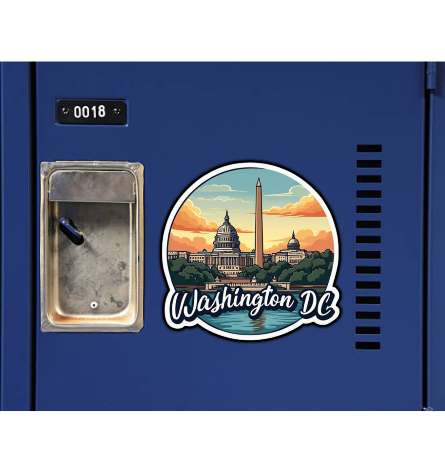 Washington DC USA Capitol Fridge Magnet or Laptop Sticker