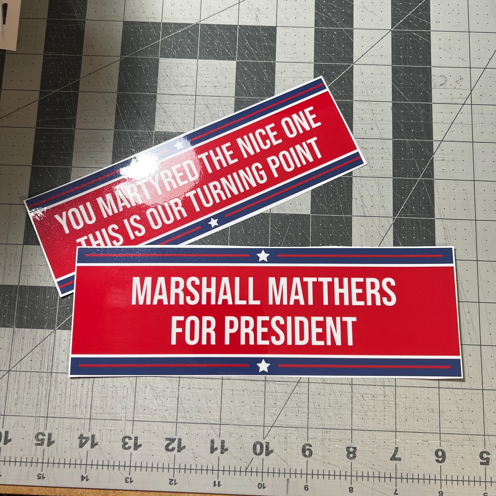 Political Bumper Sticker or Magnet – Custom Conservative Car, Truck Charlie Kirk