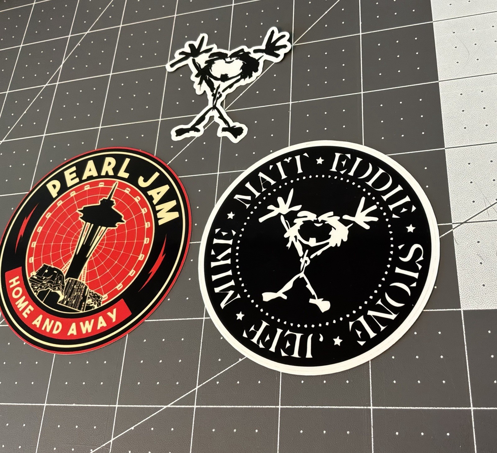 Pearl Jam Stickers 3 Sticker Lot 4