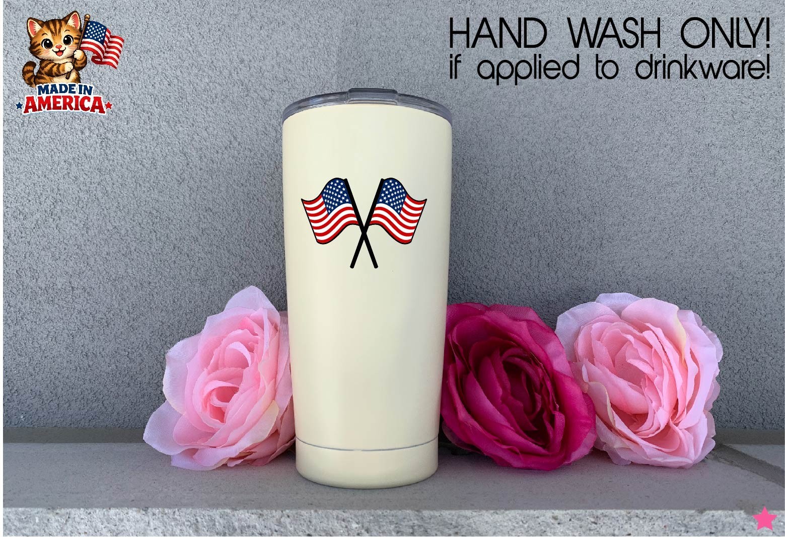 USA Flags Decal Sticker United States Flag Stars Stripes Red White Blue American