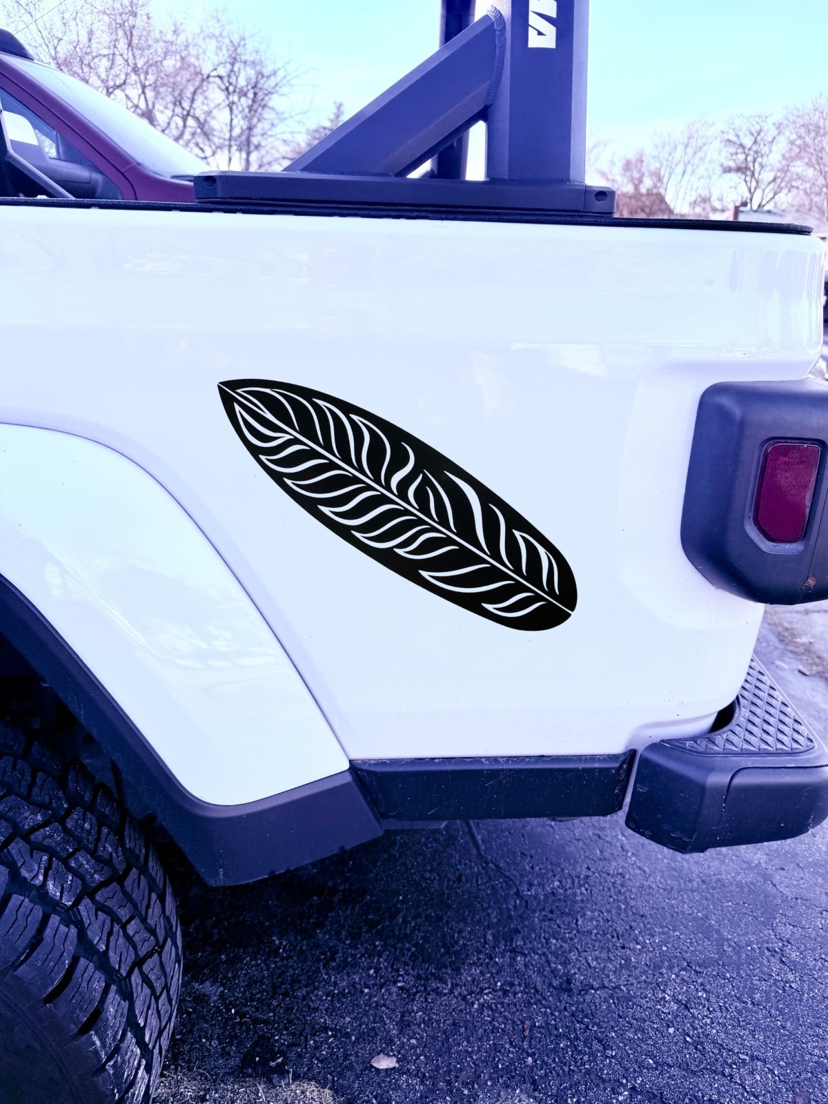 Surfboard Vinyl Decal for car Windows Laptops Any Smooth Surface design #9