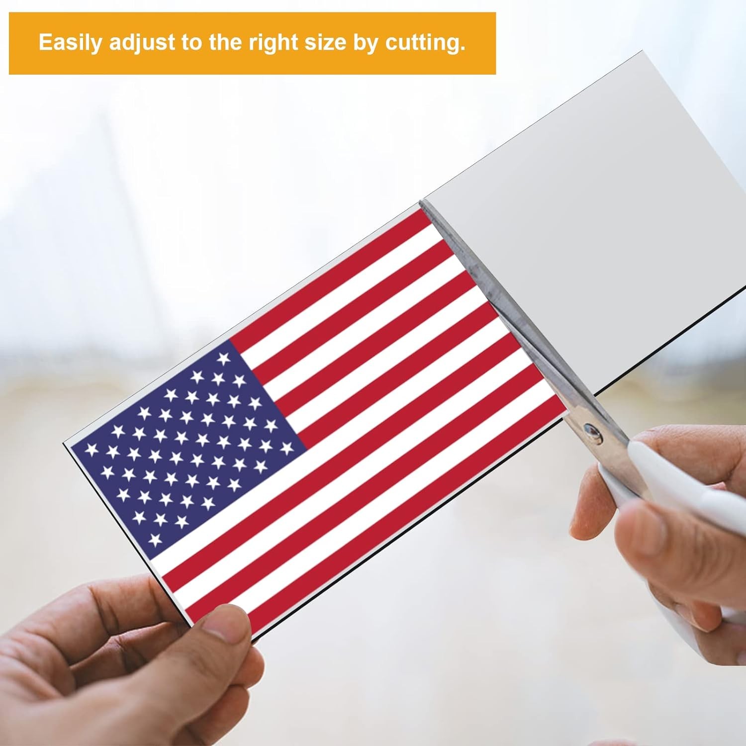 10 Pcs 12" X 4" Bumper Sticker Magnets, Flexible Magnetic 10 P, White