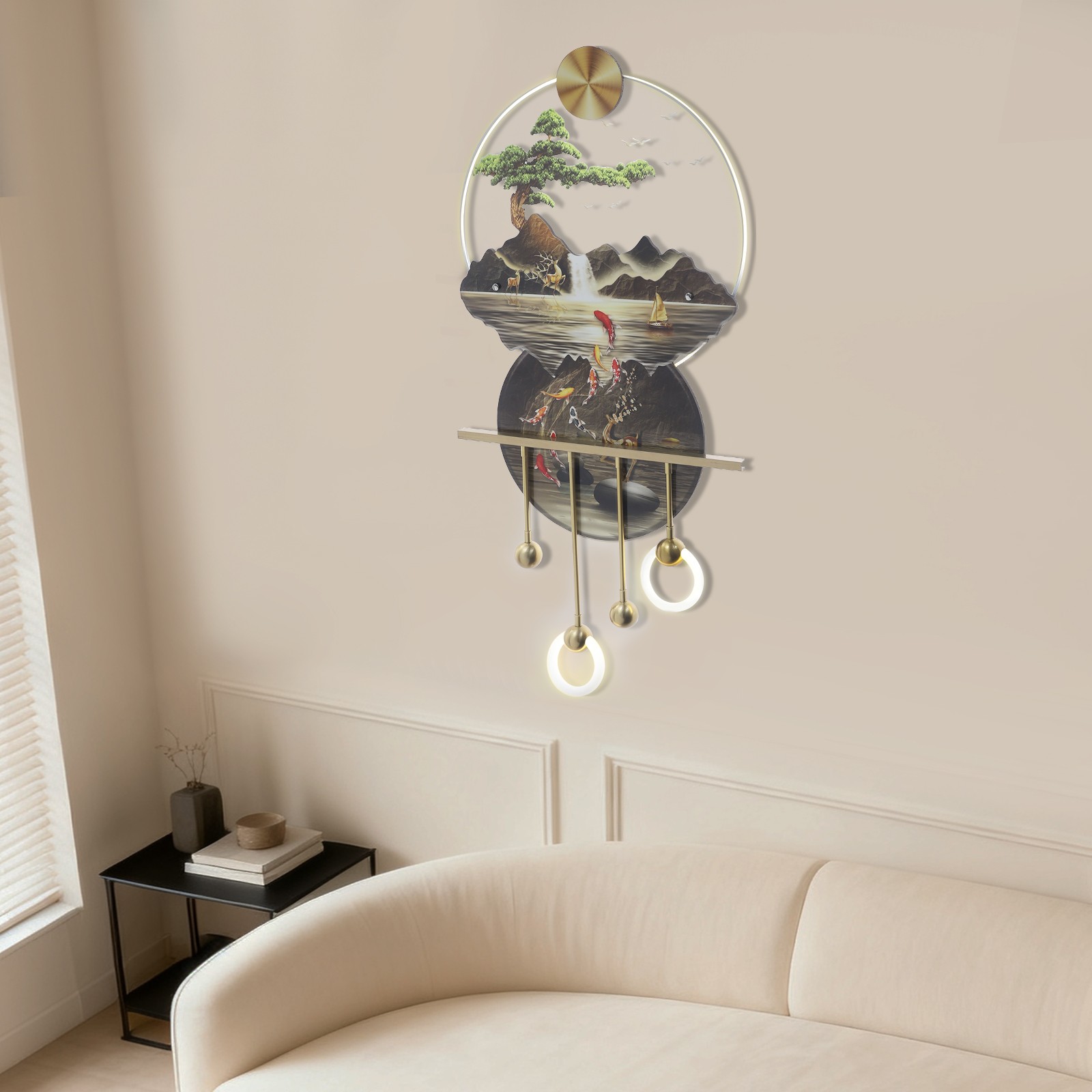 Wall Art Decor with warm LED Light Wall Art Decor for Living Room/Entrance