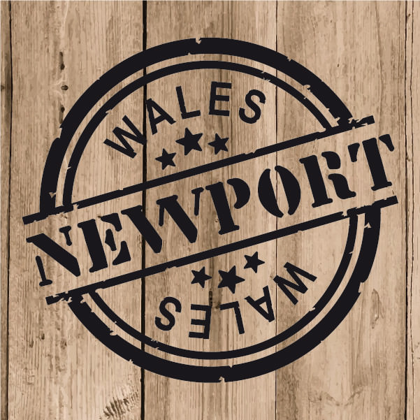 Newport Sticker Vinyl 10 cm / 4" Decal Stamp Newport Wales Car Laptop Tablet