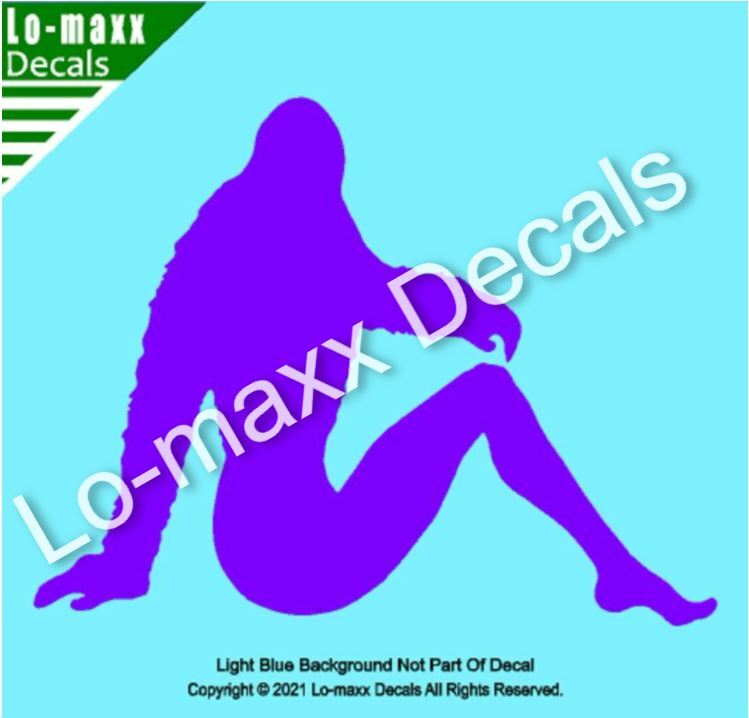 Bigfoot Sasquatch Mudflap Girl Superior Quality Unique Die Cut Vinyl Decal Art