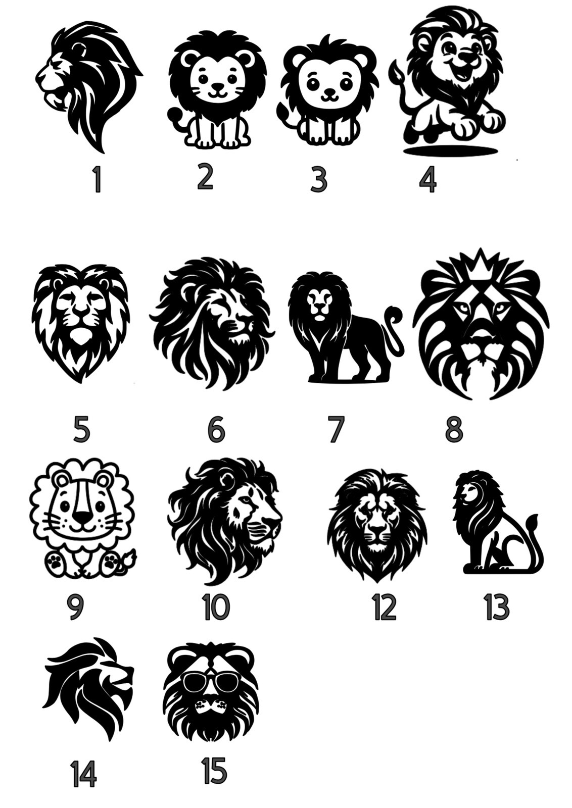 Safari Animal Vinyl Decal (read description)