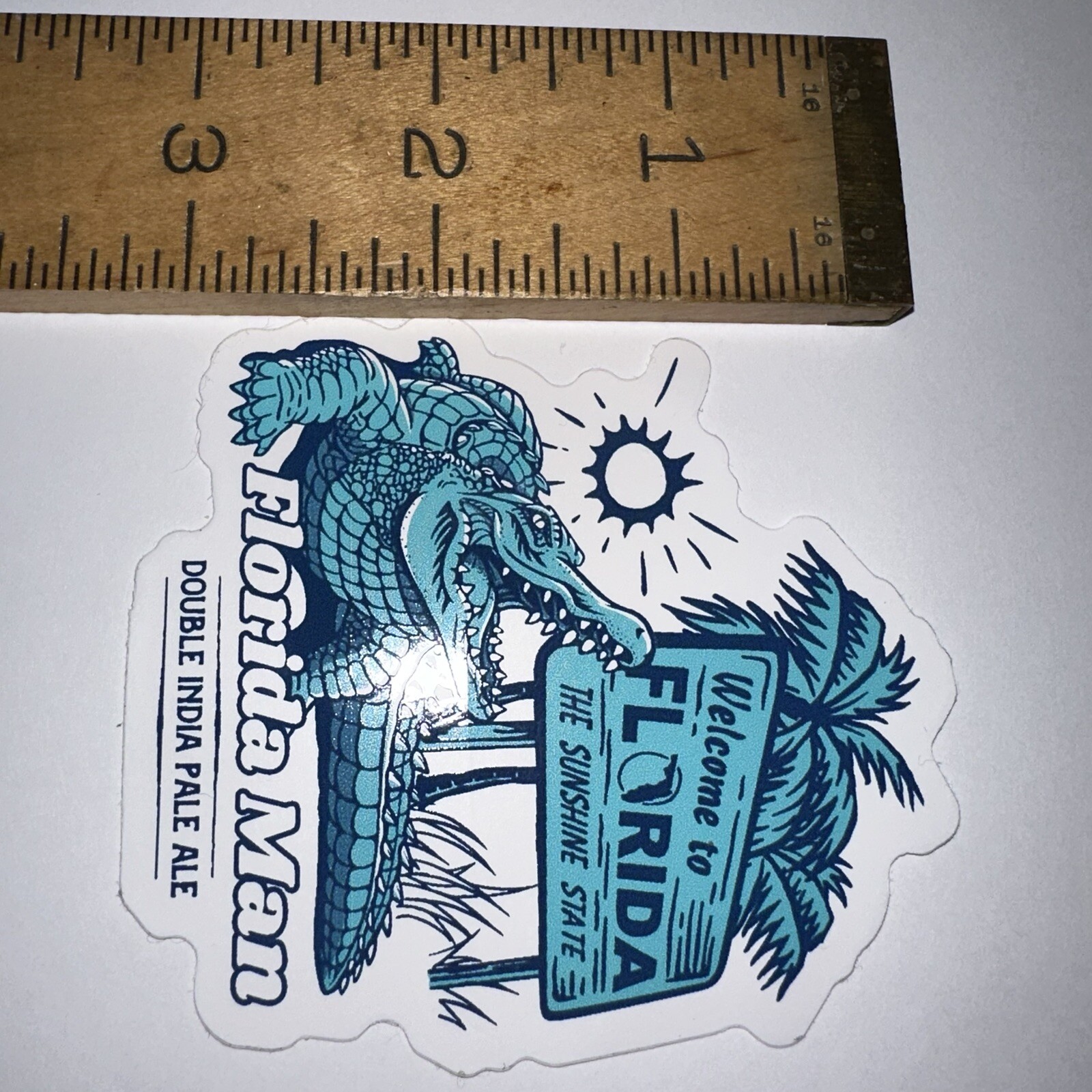 CIGAR CITY BREWING Florida Man STICKER Gator Jai Alai IPA New