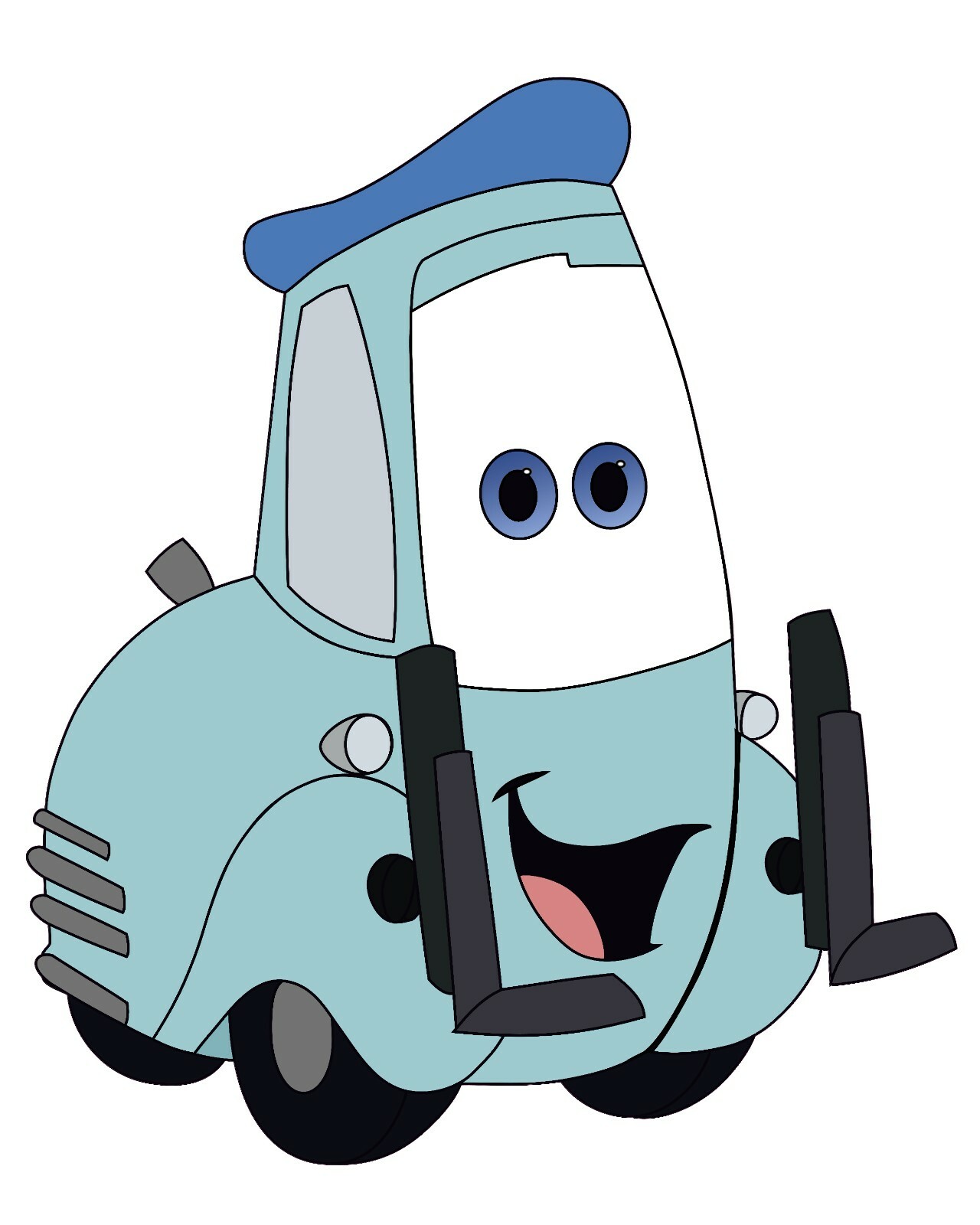 Kids Bedroom Forklift Cars Movie Character Guido Design Vinyl Wall Decal 20×23