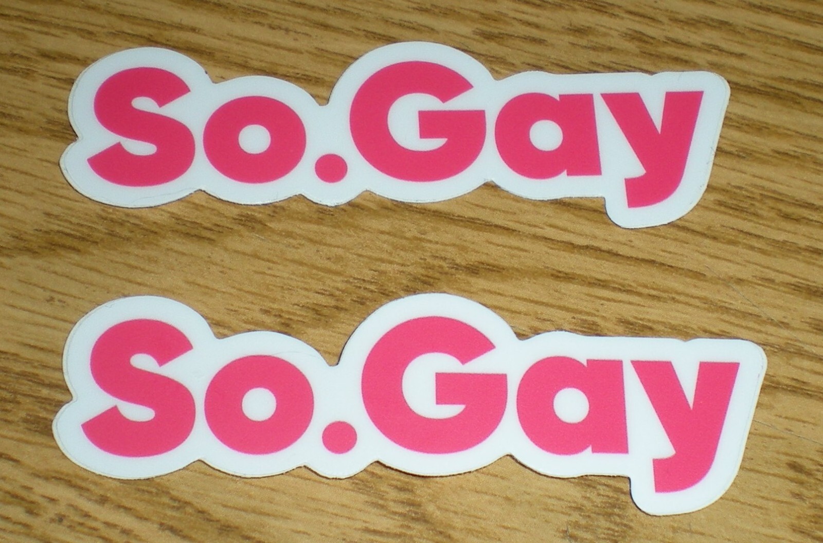 (2) So Gay Funny Decal Sticker LGBTQ 3in LGBTQ Bumper Sticker Decal