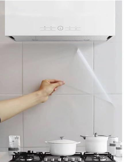 PVC Self-Adhesive Wallpaper Oil-Proof, Heat-resistant, waterproof(Vinyl)Kitchen