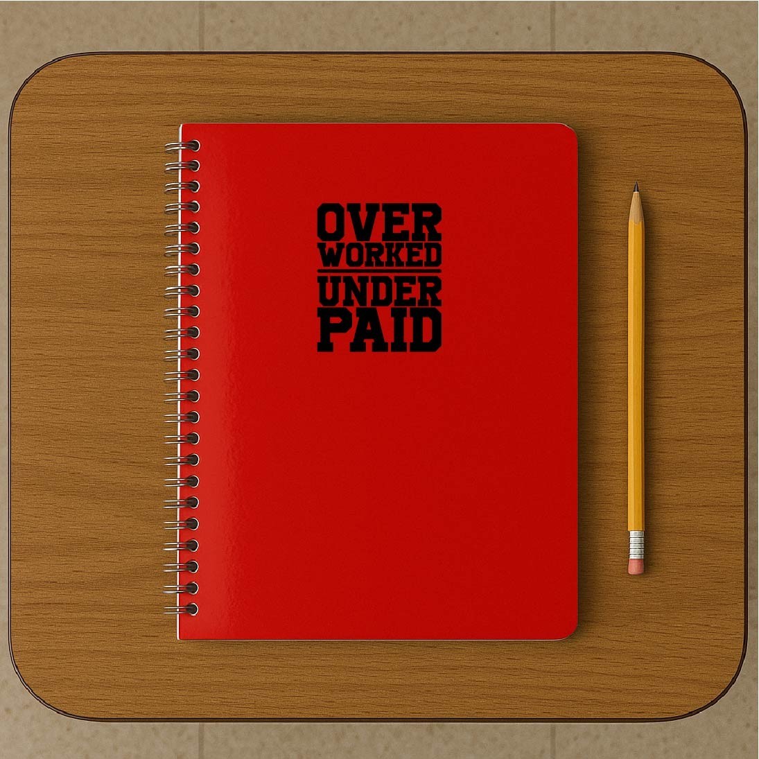 Overworked Underpaid Decal Sticker Over Worked Under Paid Inflation Minimum Wage