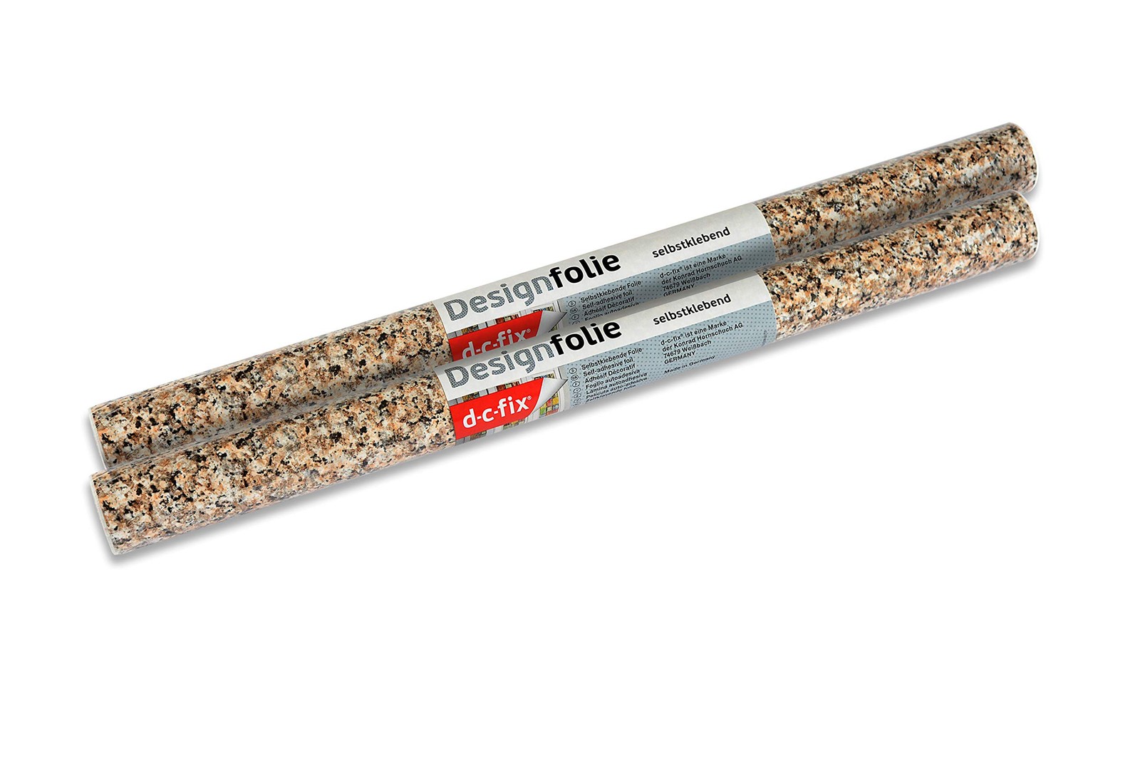 346-0181-2PK Decorative Self-Adhesive Film, Brown Granite, 17" x 78" Roll, 2-…
