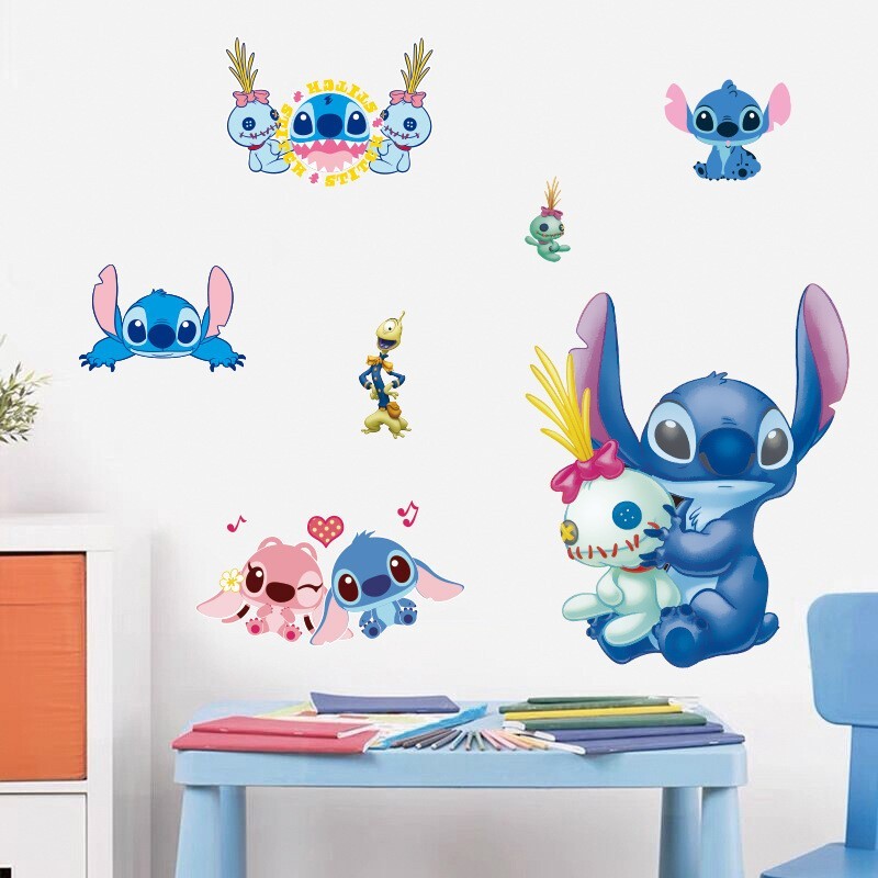 STITCH Kids Nursery Wall Stickers Bedroom Decal Art Vinyl Decals 20 Styles