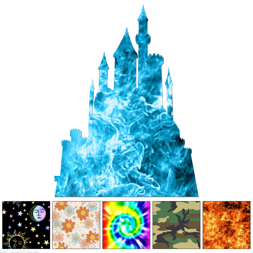 Fairy Tale Castle – Decal Sticker – Multiple Patterns & Sizes – ebn7188