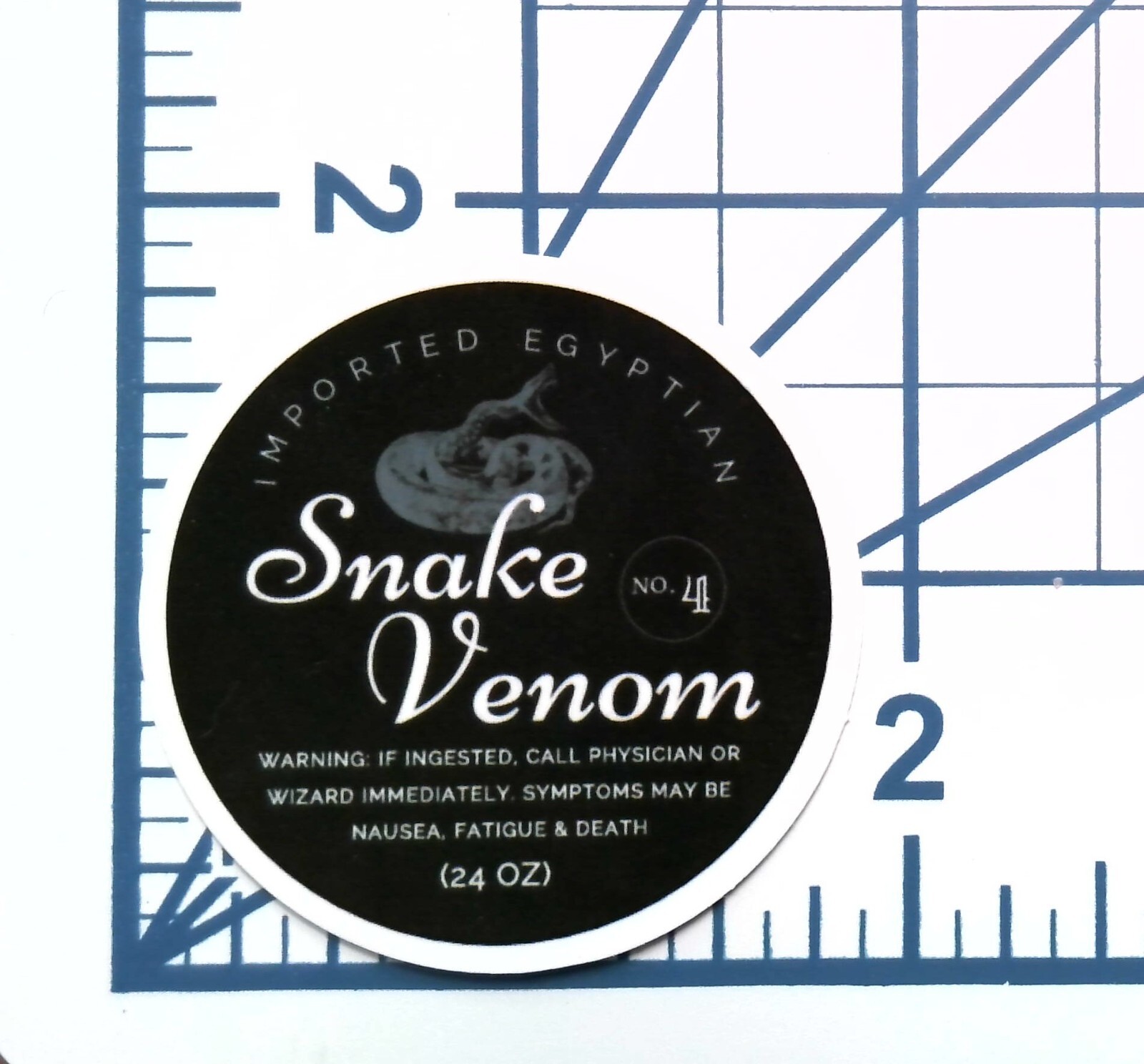 Snake Venom Sticker Potion Poison Egyptian Vinyl Die Cut Journal Decal Gothic