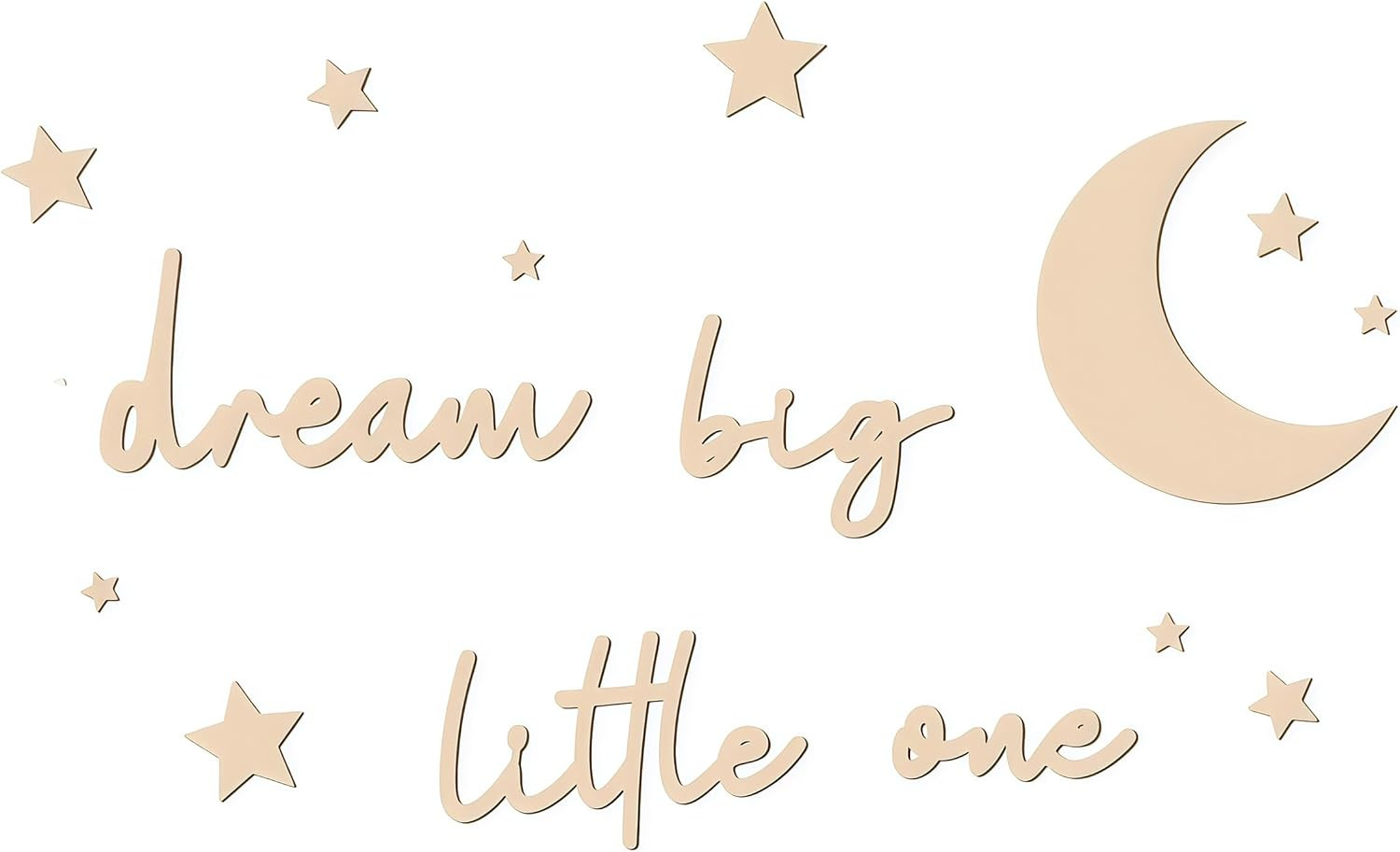 15 Pcs Nursery Wall Art, Moon and Stars Boho Decor for Neutral Baby Room, Woo…