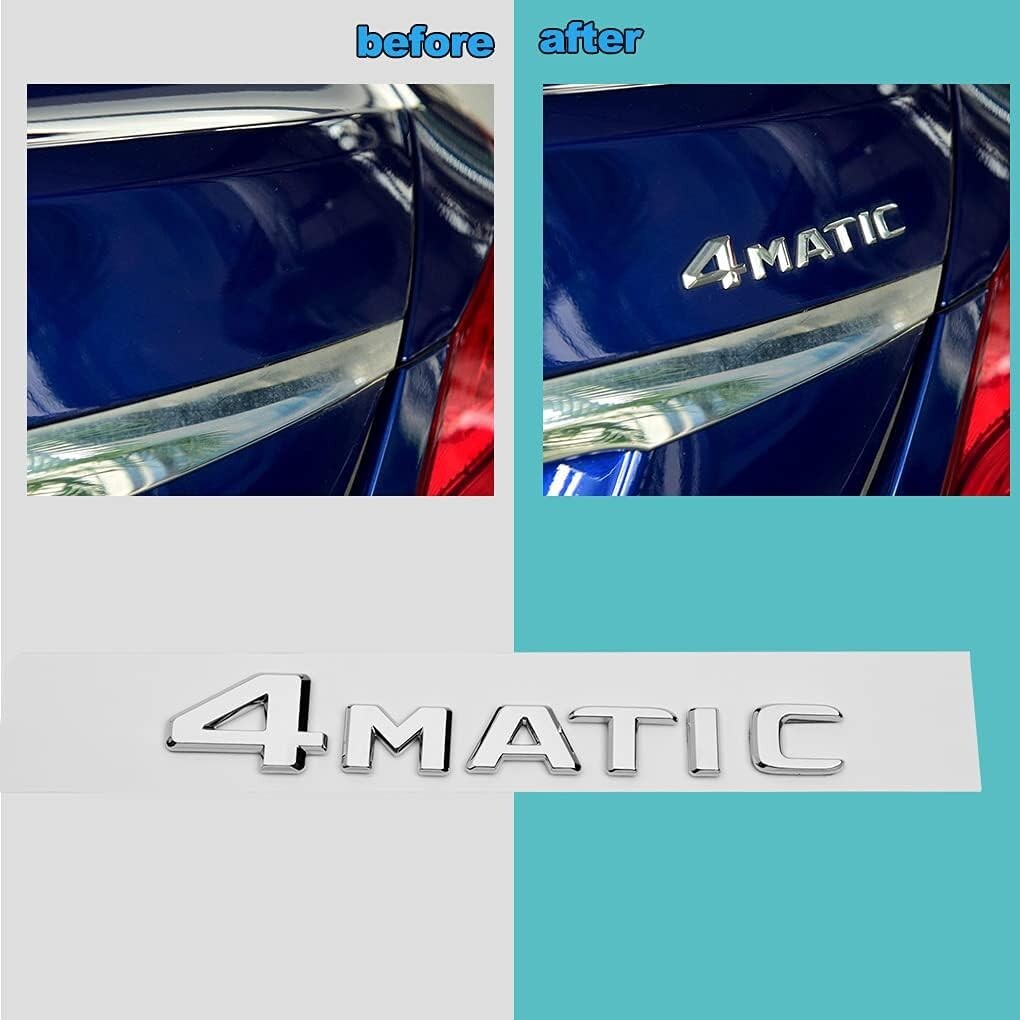 Adhesive Chrome Emblem for Mercedes-Benz – Elegant Upgrade for Your Vehicle