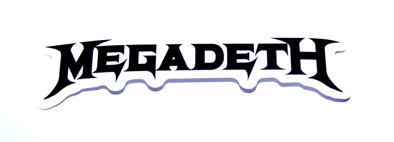 MEGADETH – Logo Cut Sticker Decal Band Music Rock Metal Megadeth