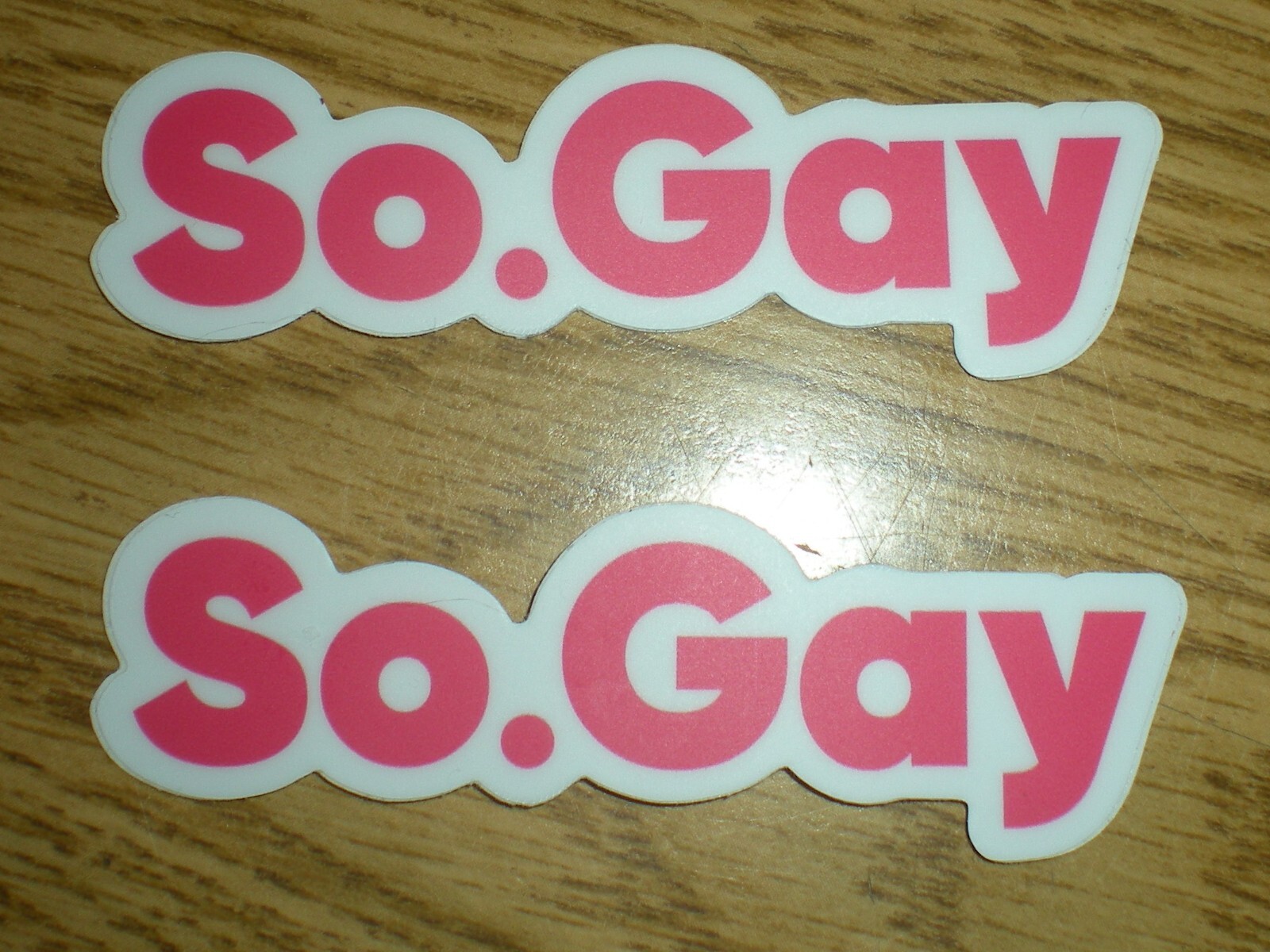 (2) So Gay Funny Decal Sticker LGBTQ 3in LGBTQ Bumper Sticker Decal