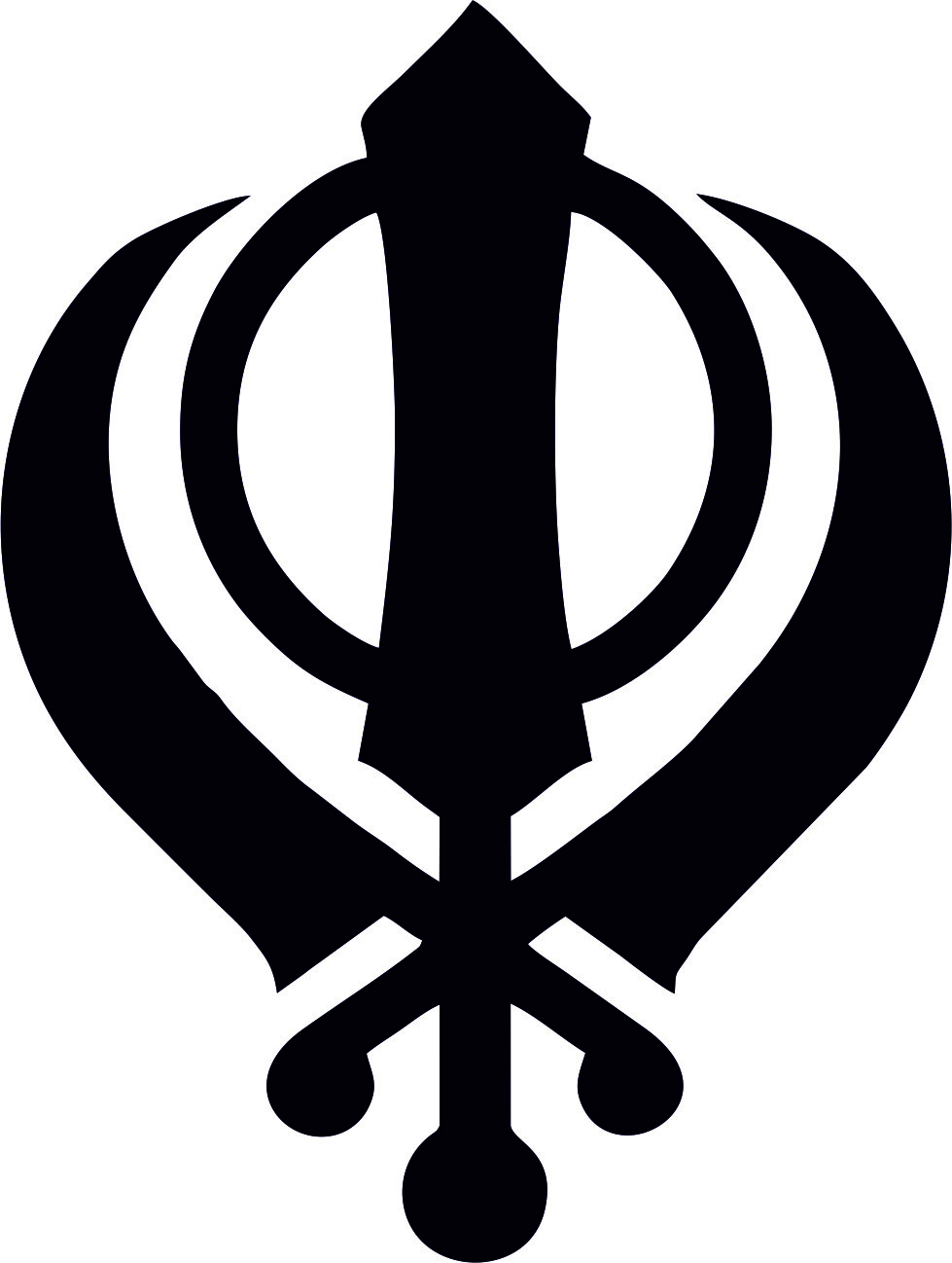 KHAND Stickers (Sikh Symbol) Ideal for crafts, walls, glass, tablets, vehicles..