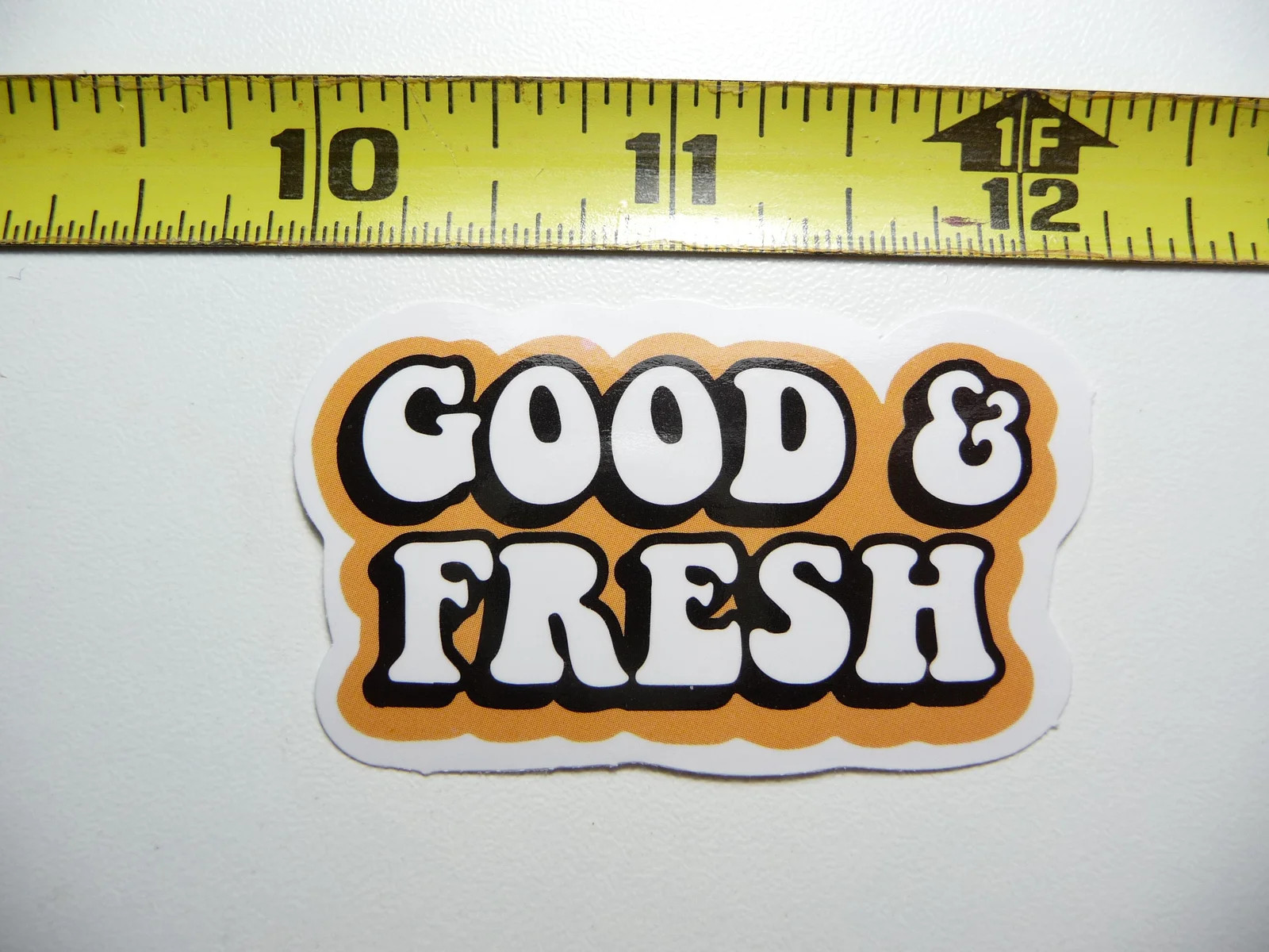 GOOD AND FRESH SMALL STICKER DECAL GLOSSY MOTIVATIONAL POSITIVE ATTITUDE