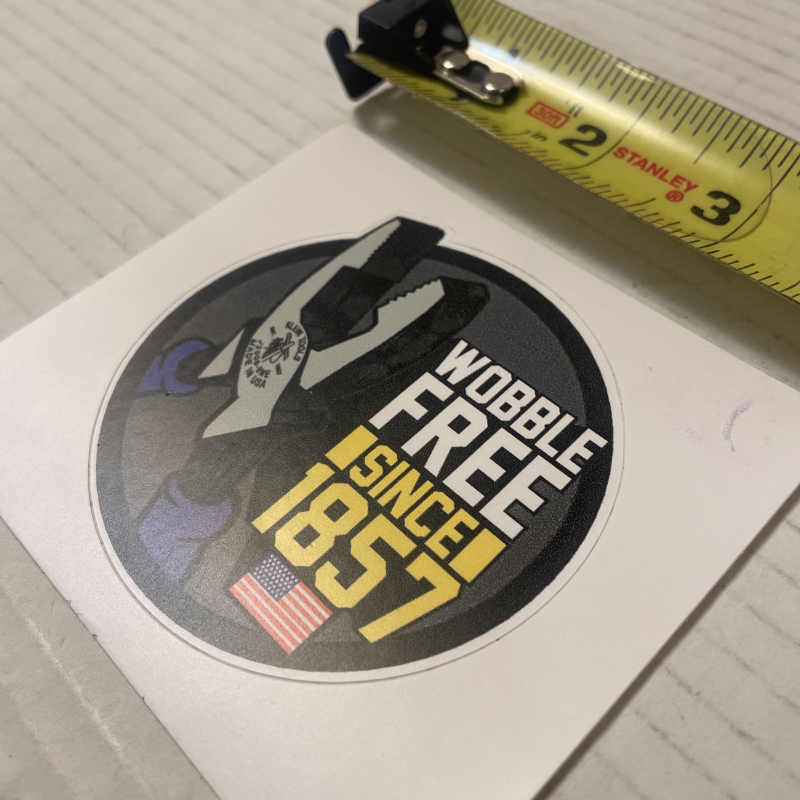 Klein Tools Tradesman Club Exclusive Giveaway Sticker Jan 2023 Wobble Free
