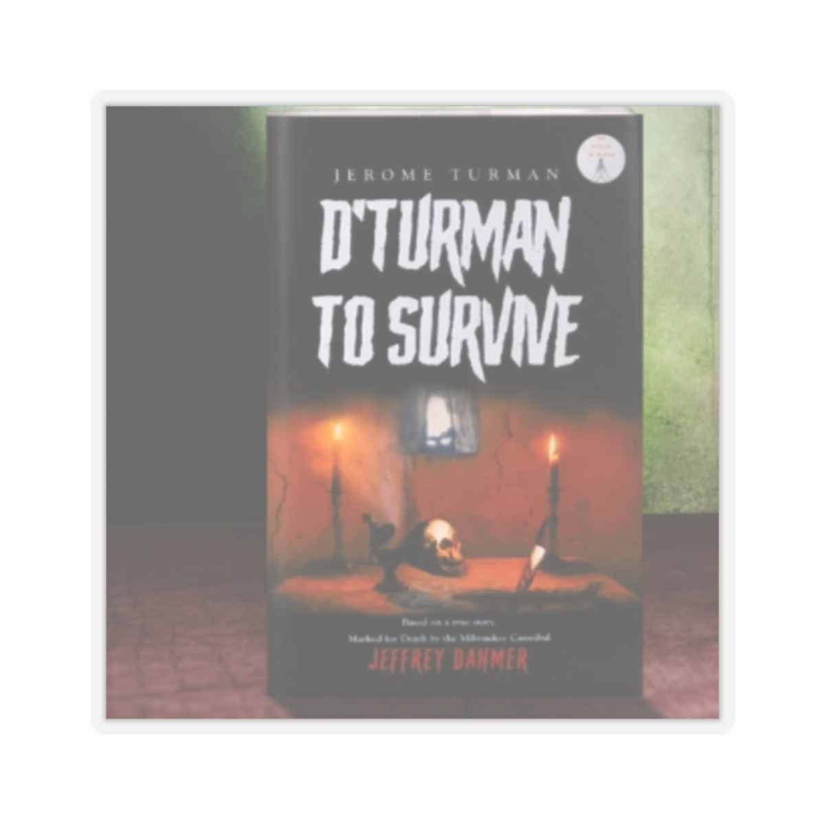 True Crime Survivor Book Cover Kiss-Cut Stickers