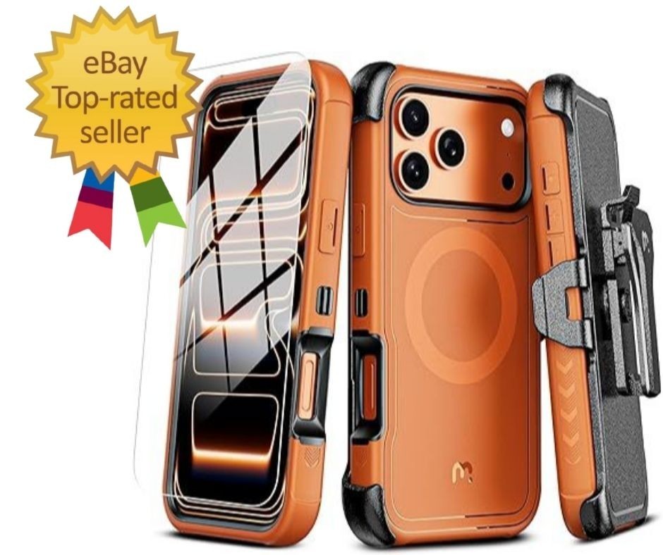 for iPhone 17 Pro Max Case with 17 Max, Cosmic Orange