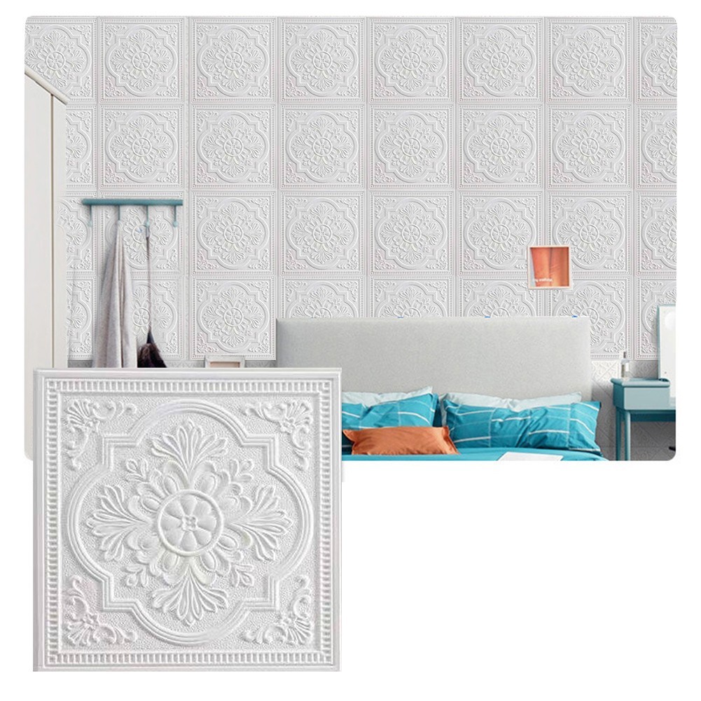 Sound Insulated Soft Foam Panels Selfadhesive for TILE Wall Sticker Waterproof