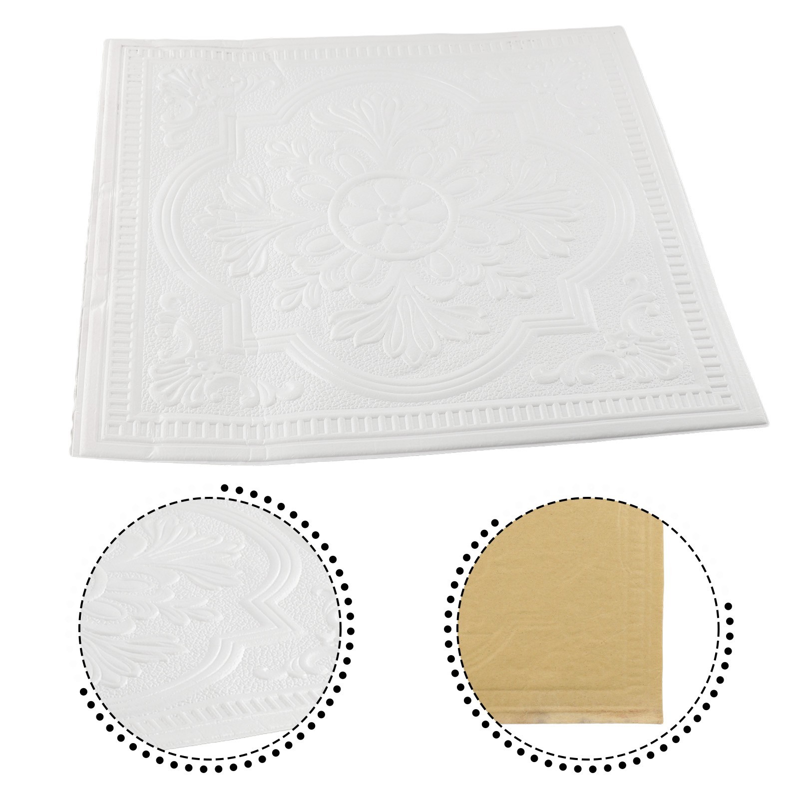 Sound Insulated Soft Foam Panels Selfadhesive for TILE Wall Sticker Waterproof